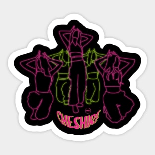 itzy cheshire led design Sticker